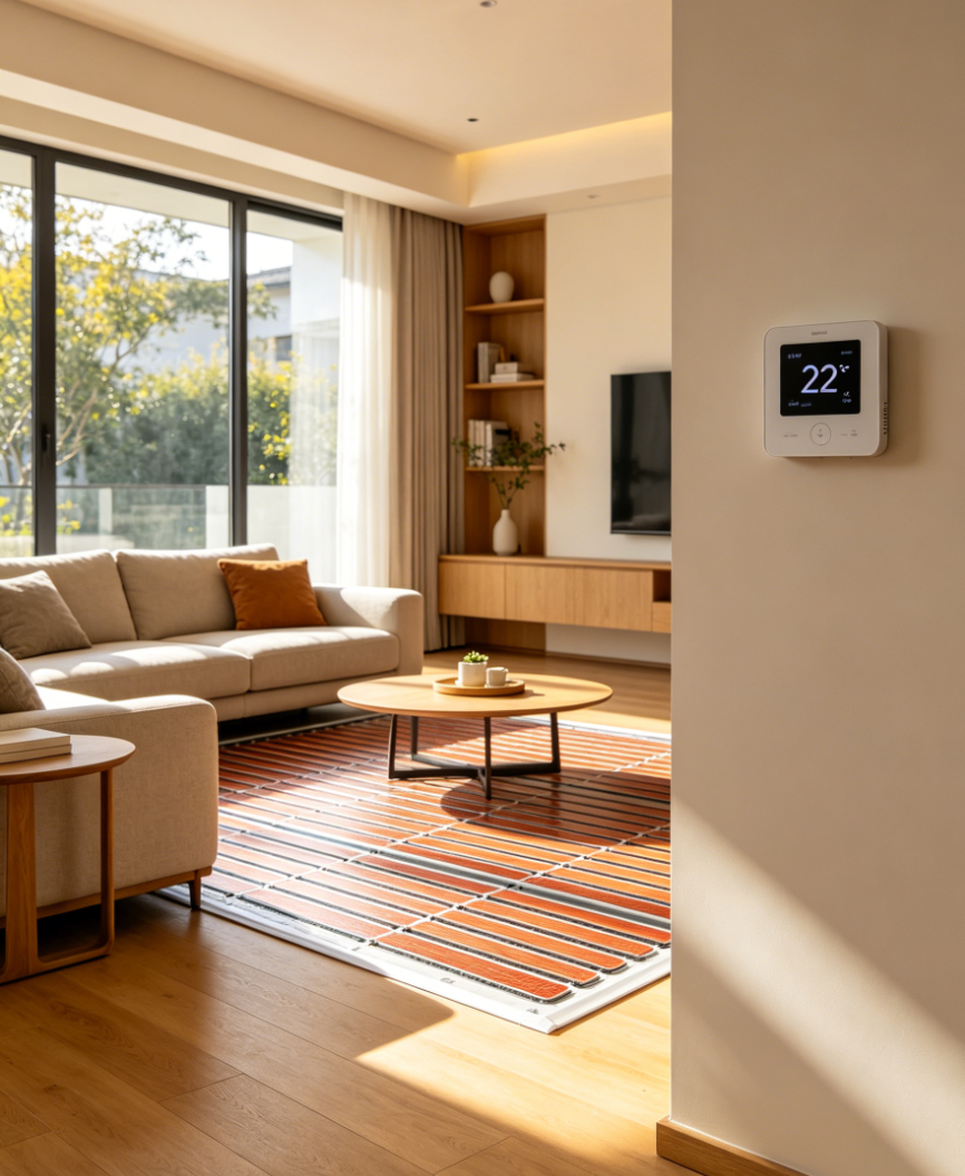 安远县家用智能分区式电采暖地暖系统